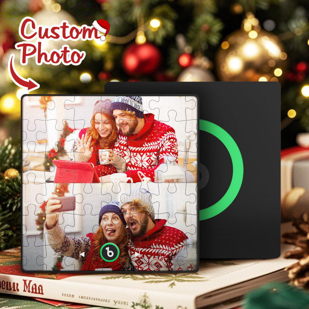 Custom Christmas Music Fridge Magnet Music Album Fridge Magnet Photo Music Wall Photo Music Movement That Can Be Played Gift Idea - MyFaceSocksAU