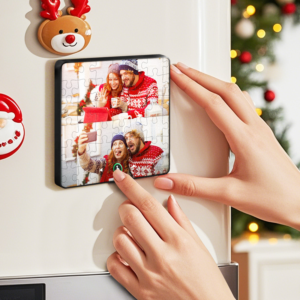 Custom Christmas Music Fridge Magnet Music Album Fridge Magnet Photo Music Wall Photo Music Movement That Can Be Played Gift Idea - MyFaceSocksAU