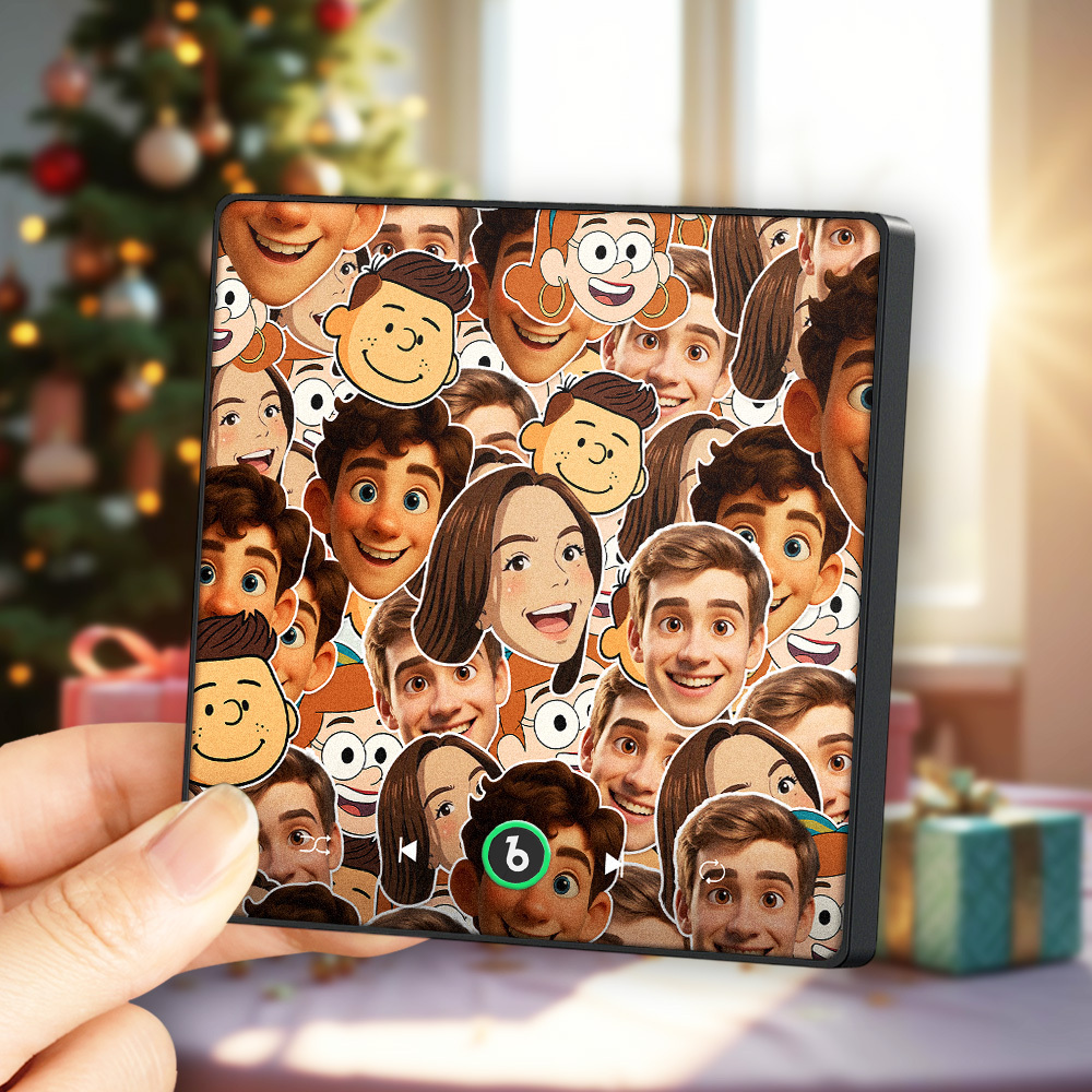 Custom Christmas Music Fridge Magnet Music Album Fridge Magnet Photo Music Wall Photo Music Movement That Can Be Played Gift Idea - MyFaceSocksAU