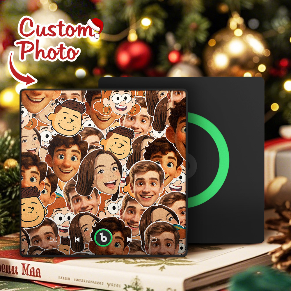 Custom Christmas Music Fridge Magnet Music Album Fridge Magnet Photo Music Wall Photo Music Movement That Can Be Played Gift Idea - MyFaceSocksAU