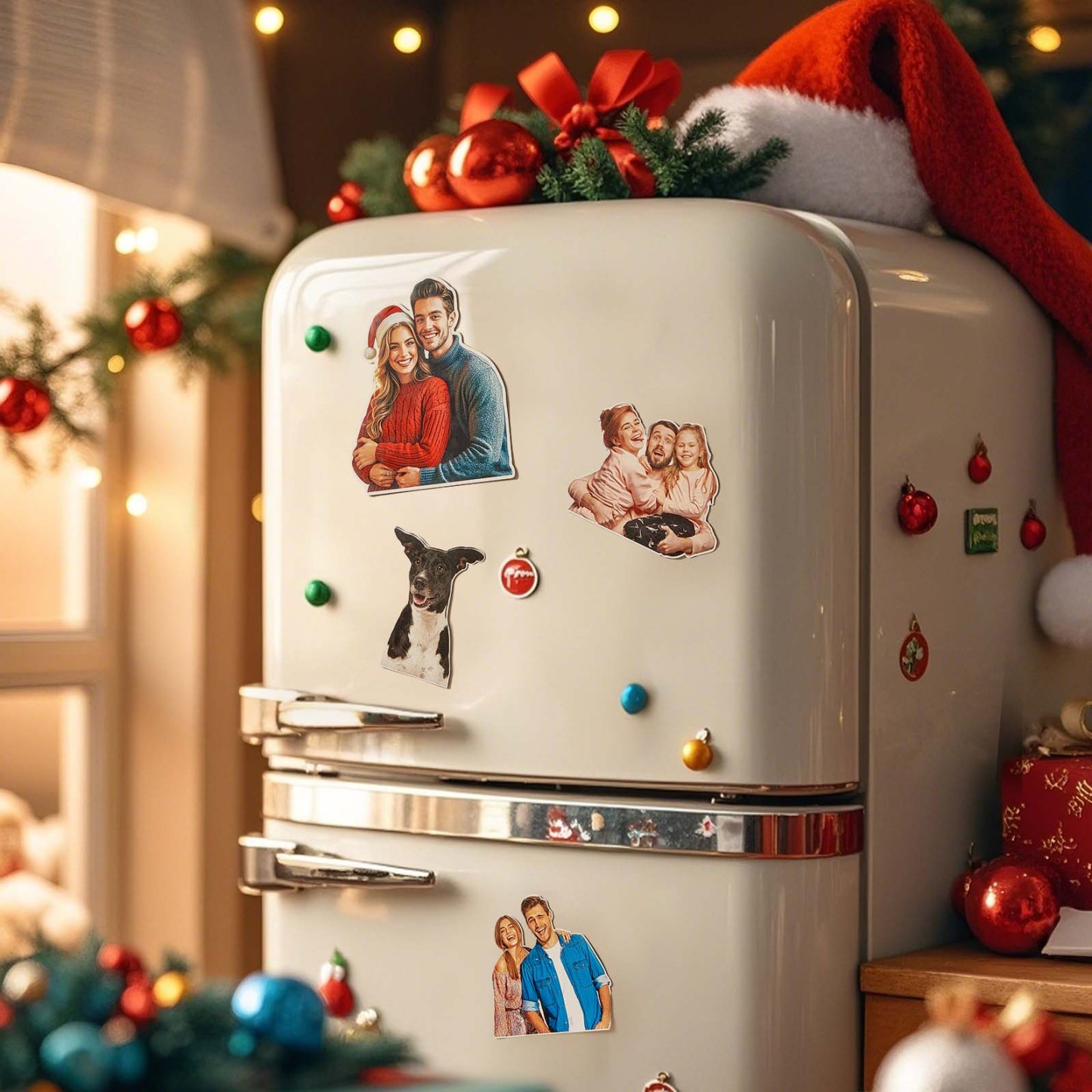 Best Custom Magnet High Quality - Fridge Magnetic Photo Gift Save Your Best Holiday Photo Gift - MyFaceSocksAU