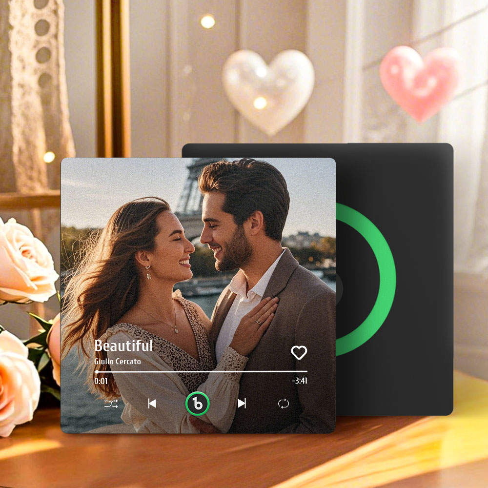 Custom Music Fridge Magnet Amour Pink New Valentine'S Day Limited 4.0 Upgraded Version Music Wall Sticker Photo Sticker Play Music Without Mobile Phone Various Styles Couple Gift