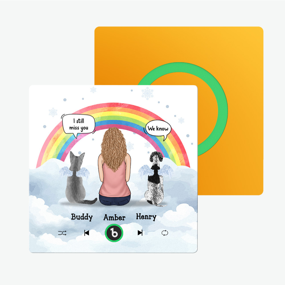 Custom Album Framless Music Fridge Magnet Photo Personalized Phone Music Fridge Magnet Pro Custom Character and Name Fridge Magnet I Still Miss You-MyFaceSocksAu