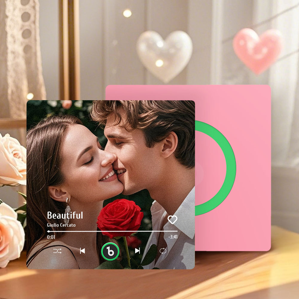 Custom Music Fridge Magnet New 4.0 Upgrade Music Wall Photo Sticker That Plays Music Without Cell Phone Multiple Styles Couple Gifts