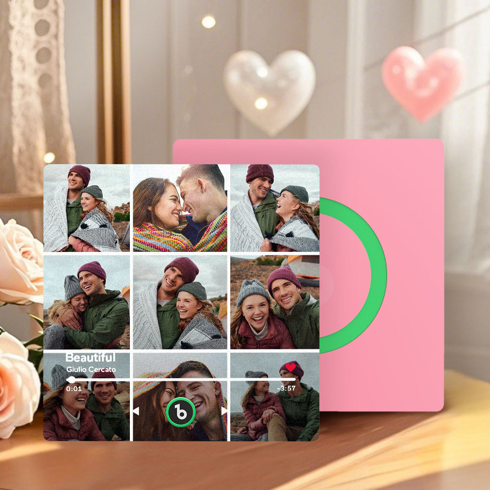 Custom Music Fridge Magnet New 4.0 Upgrade Music Wall Photo Sticker That Plays Music Without Cell Phone Multiple Styles Couple Gifts