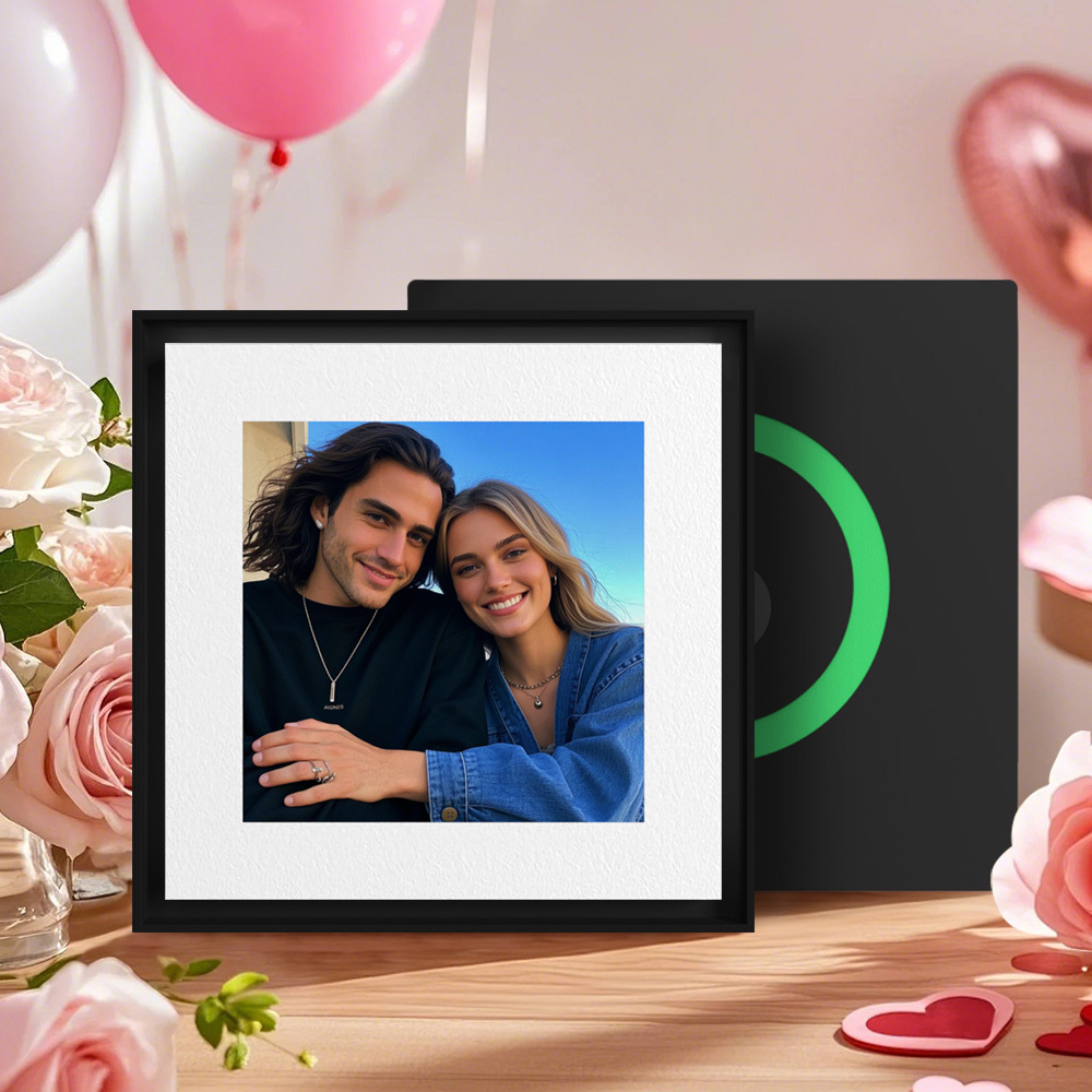 Father's Day Gift Custom Music & Photo Fridge Magnet Can Customize 1-6 Vinyl and Songs - MyFaceSocksAU