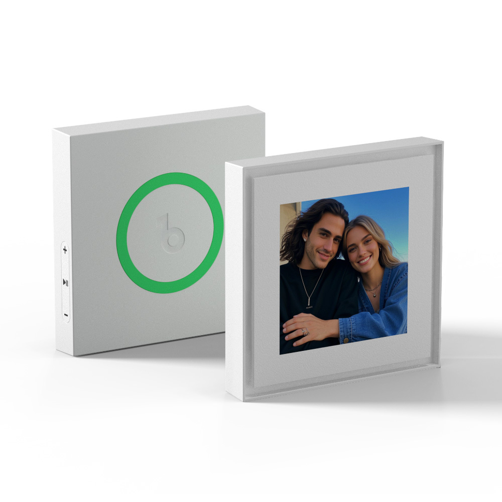 Father's Day Gift Custom Music & Photo Fridge Magnet Can Customize 1-6 Vinyl and Songs - MyFaceSocksAU