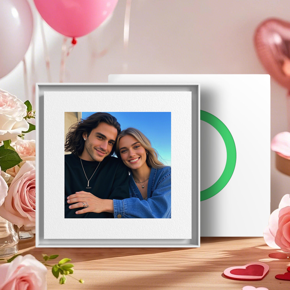 Father's Day Gift Custom Music & Photo Fridge Magnet Can Customize 1-6 Vinyl and Songs - MyFaceSocksAU
