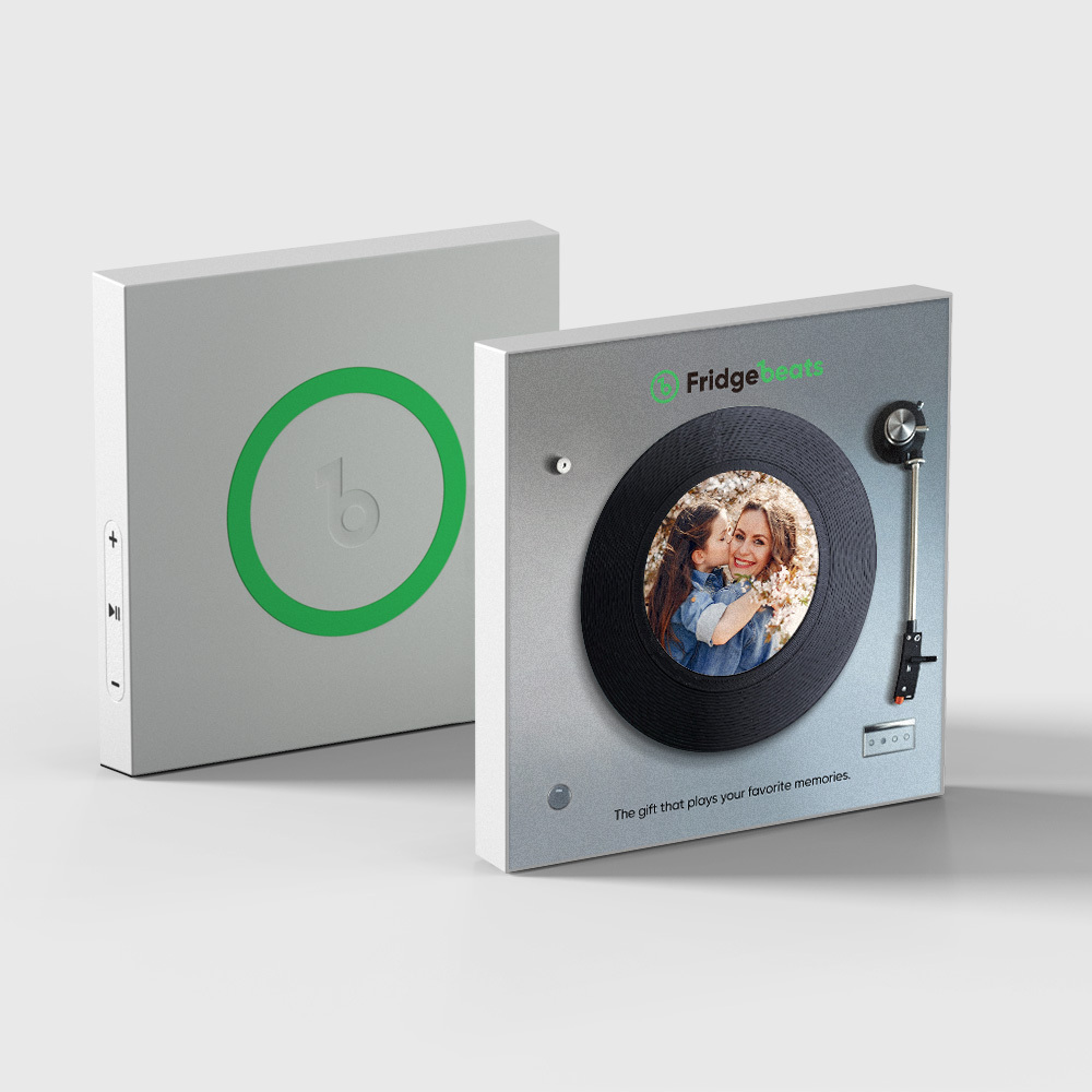 Father's Day Gift Custom Music & Photo Fridge Magnet Can Customize 1-6 Vinyl and Songs - MyFaceSocksAU