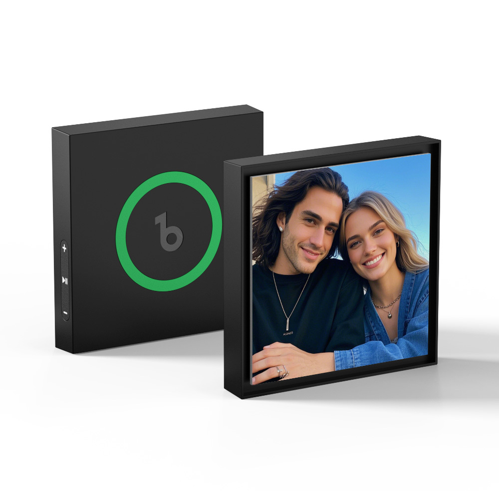 Father's Day Gift Custom Music & Photo Fridge Magnet Can Customize 1-6 Vinyl and Songs - MyFaceSocksAU