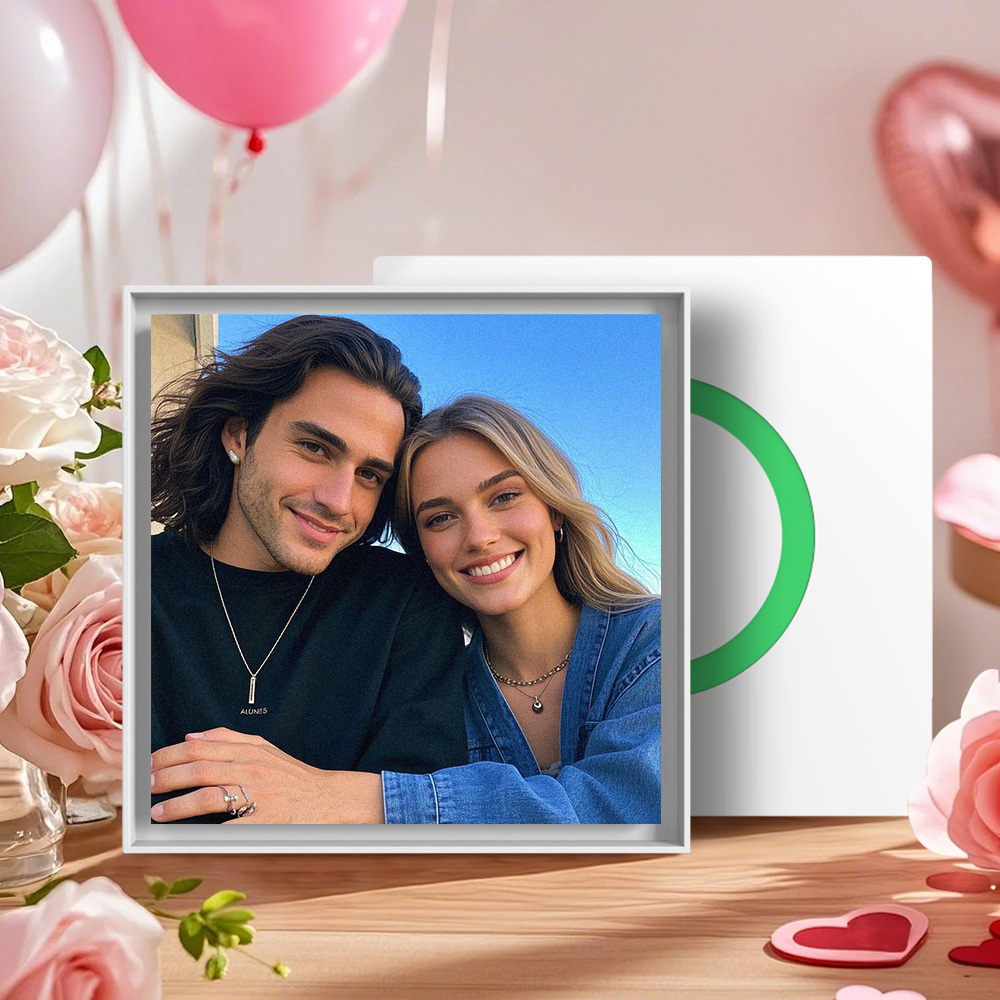 Father's Day Gift Custom Music & Photo Fridge Magnet Can Customize 1-6 Vinyl and Songs - MyFaceSocksAU