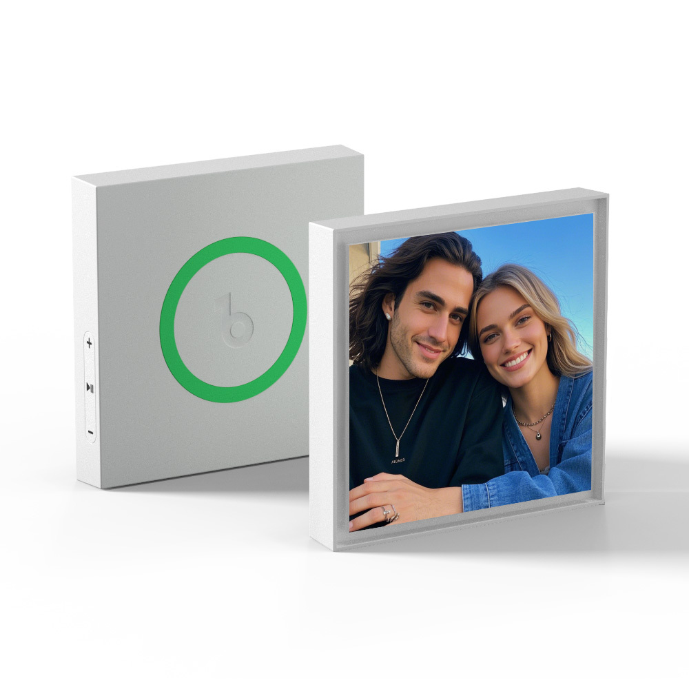 Father's Day Gift Custom Music & Photo Fridge Magnet Can Customize 1-6 Vinyl and Songs - MyFaceSocksAU
