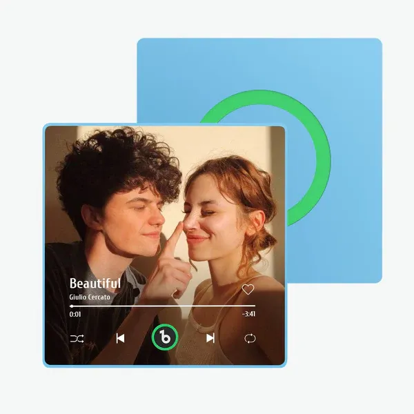 Custom Music Fridge Magnet Colorful Frame Album Fridge Magnet Music Wall Photo Sticker Music Movement That Can Be Played Gift for Couple - MyFaceSocksAU