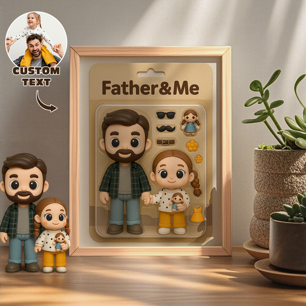 Custom Full Body Action Figure Portraits | Personalized Toy Box Art | Custom Photo Frame Decorations | Hunter Style - MyFaceSocksAU