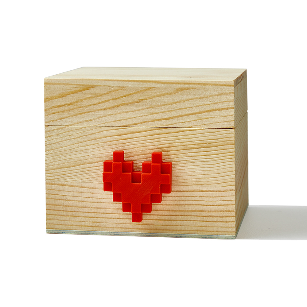 Lovebox Photo Messenger Personalized Wooden Message Box Long Distance Relationship Gift for Partner Family Couples Kids - MyFaceSocksAU