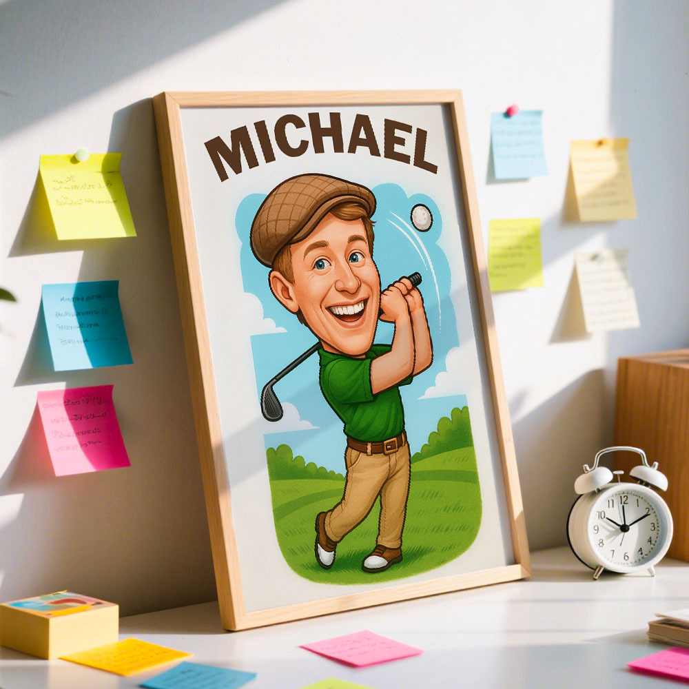 Custom Funny Portrait, Personalized Portrait Toy Art, Custom Action Figure - MyFaceSocksAU