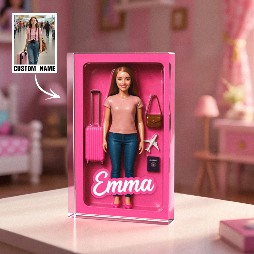 Personalized Doll Style Action Figure Portrait, Custom Toy Box Art, Custom Starter Kit, Custom Toy Figure Art, Trending Action Figure Gift - MyFaceSocksAU