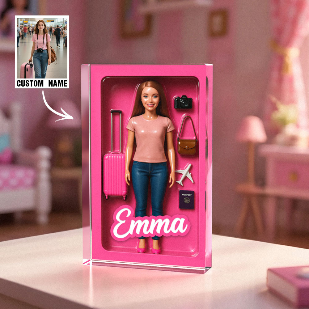 Personalized Doll Style Action Figure Portrait, Custom Toy Box Art, Custom Starter Kit, Custom Toy Figure Art, Trending Action Figure Gift - MyFaceSocksAU