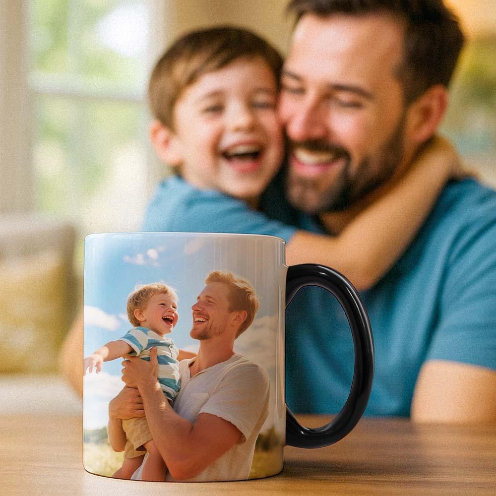Custom Dad Photo and Text Mug Gift Fathers Day Gift Idea