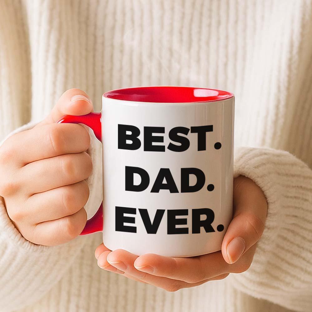 Custom Dad Photo and Text Mug Gift Fathers Day Gift Idea