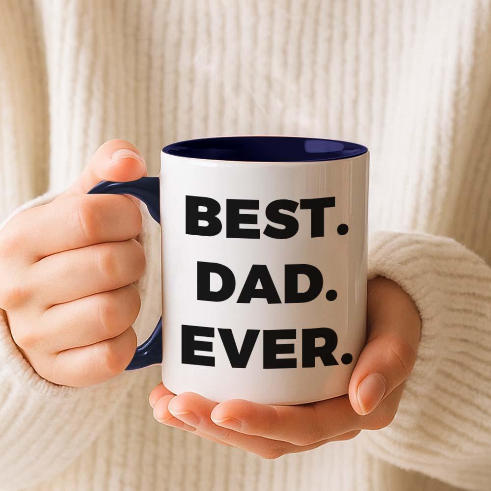 Custom Dad Photo and Text Mug Gift Fathers Day Gift Idea