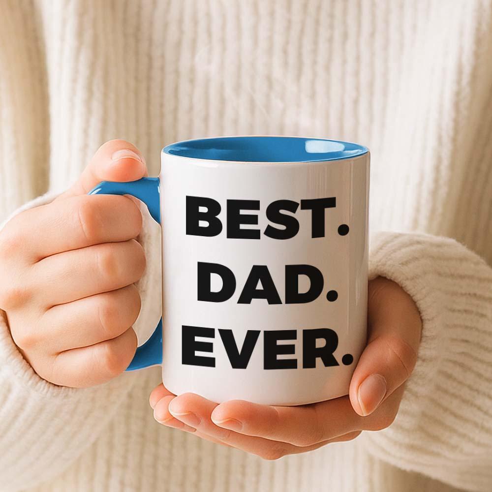 Custom Dad Photo and Text Mug Gift Fathers Day Gift Idea