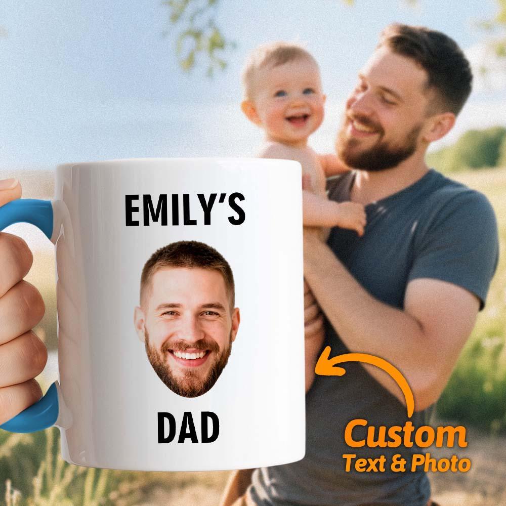 Custom Dad Photo Mug Best Dad Ever Coffee Cup Personalized Father’s Day Gift Idea