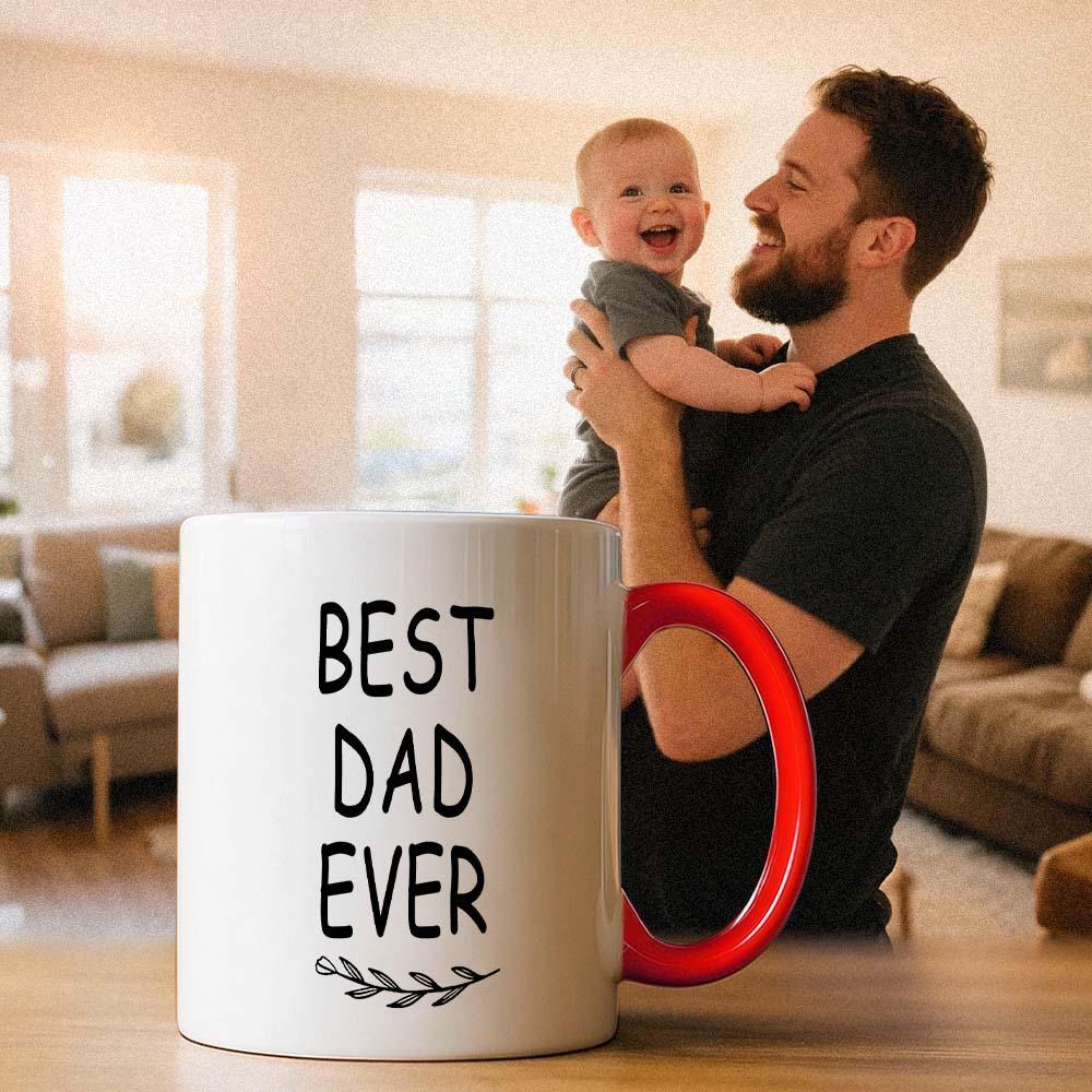 Personalized Father’s Day Mug with Photo Custom Coffee Cup for Dad Best Dad Gift