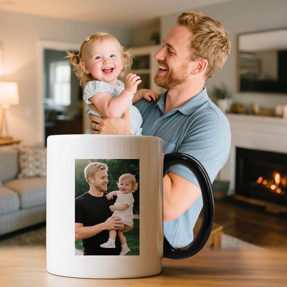 Personalized Father’s Day Mug with Photo Custom Coffee Cup for Dad Best Dad Gift