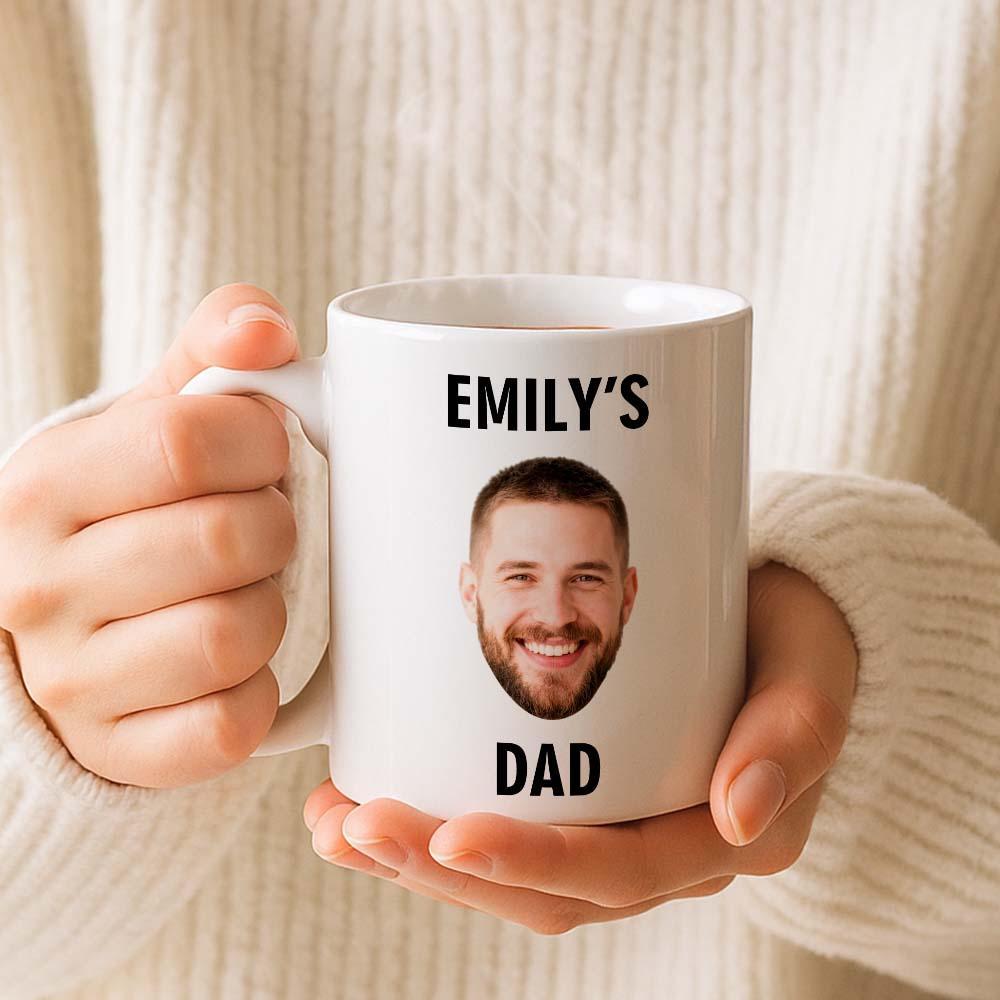 Custom Dad Photo Mug Best Dad Ever Coffee Cup Personalized Father’s Day Gift Idea
