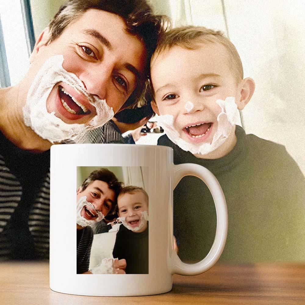 Custom Dad Photo Mug Best Dad Ever Coffee Cup Personalized Father’s Day Gift Idea