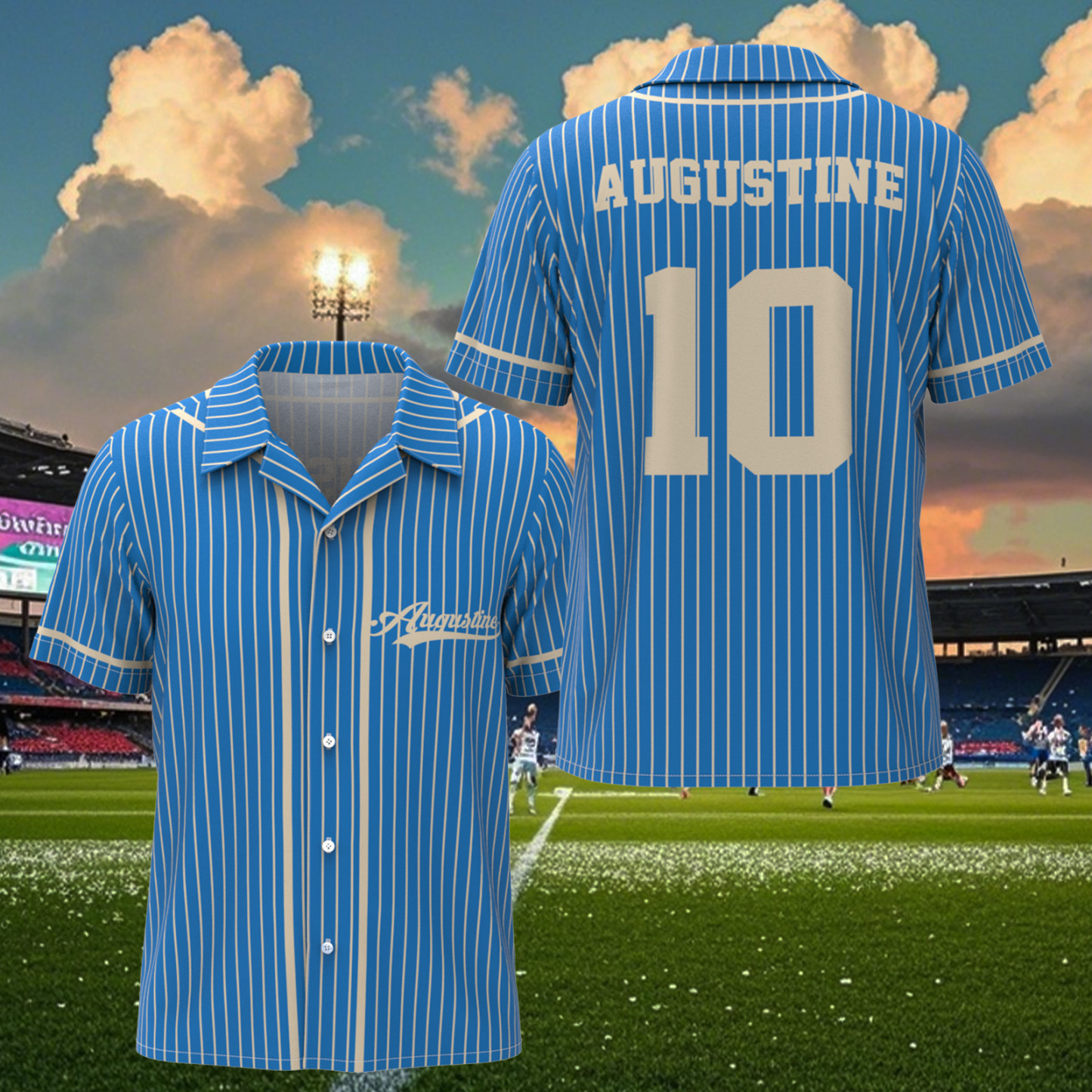 Custom Name Hawaiian Shirt For Sport Lover Baseball Jersey Shirt