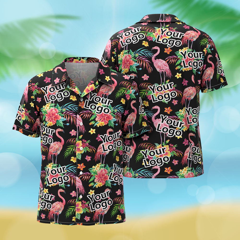 Custom Hawaiian Shirt Flamingo Photo Hawaiian Shirt Funny Vacation Shirts - MyFaceSocksAU