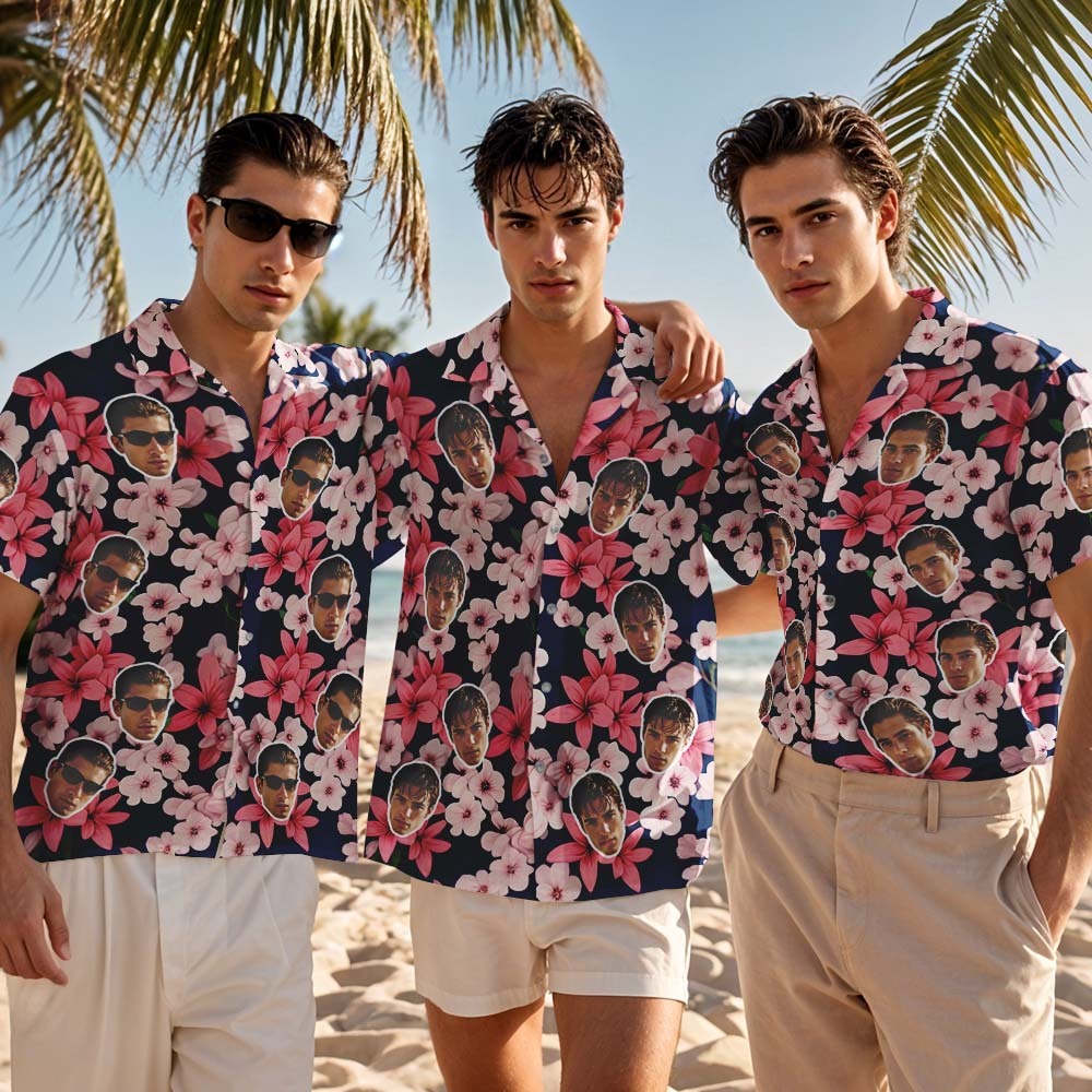 Custom Hawaiian Shirt Blue leaves Personalized Photo Hawaiian Shirt Funny Vacation Party Shirts
Custom Hawaiian Shirt Blue leaves Personalized Photo Hawaiian Shirt Funny Vacation Party Shirts - MyFaceSocksAU