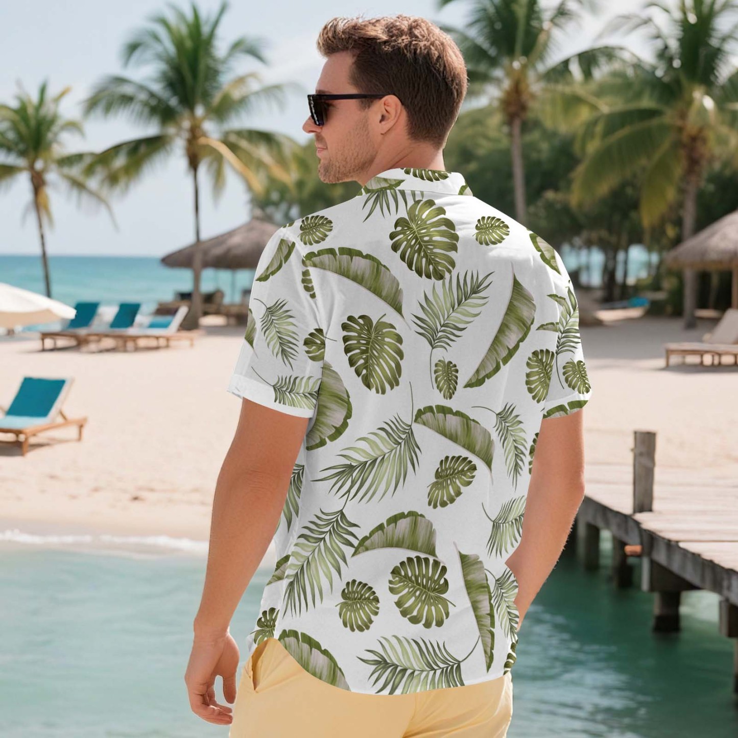 Men Hawaiian Shirts Aloha Lush Tropical Flower Hawaiian Shirt Gift for Summer Vibe Holiday - MyFaceSocksAU