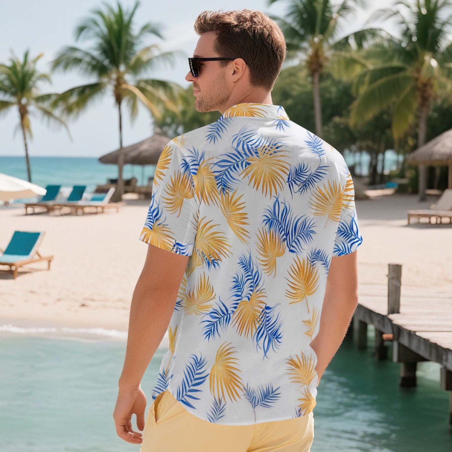 Men Hawaiian Shirts Aloha Lush Tropical Flower Hawaiian Shirt Gift for Summer Vibe Holiday - MyFaceSocksAU