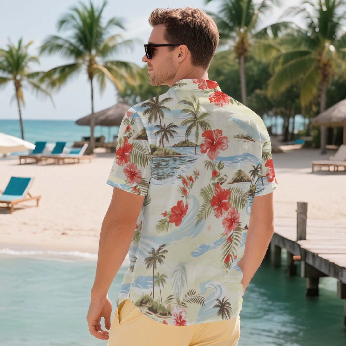 Men Hawaiian Shirts Aloha Lush Tropical Foliage Hawaiian Shirt Gift for Summer Vibe Holiday 5styles - MyFaceSocksAU