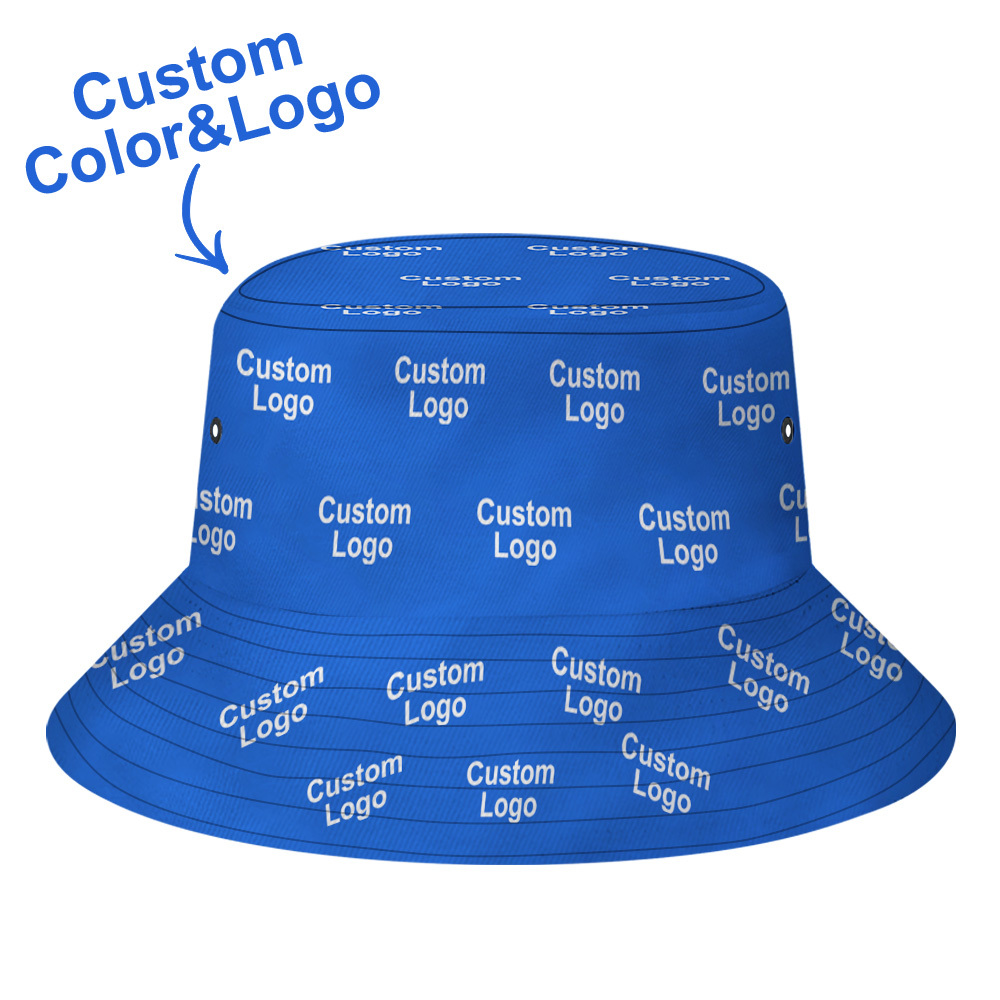 Custom Face Bucket Hat Unisex Face Mash Full Personalized Outdoor Summer Hats Gifts - MyFaceSocksAU