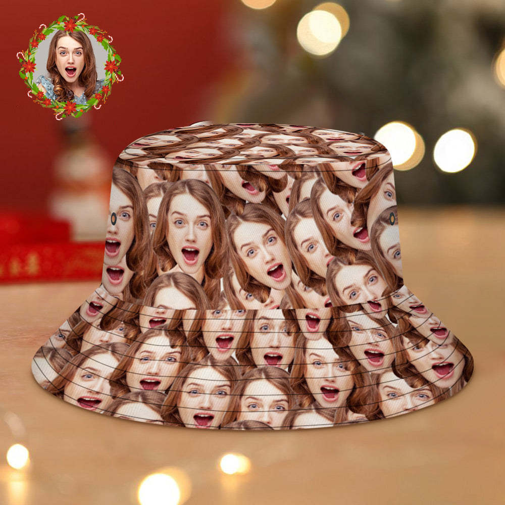 Custom Bucket Hat Unisex Face Mash Bucket Hat Personalize Wide Brim Outdoor Summer Cap Hiking Beach Sports Hats Gift for Christmas 