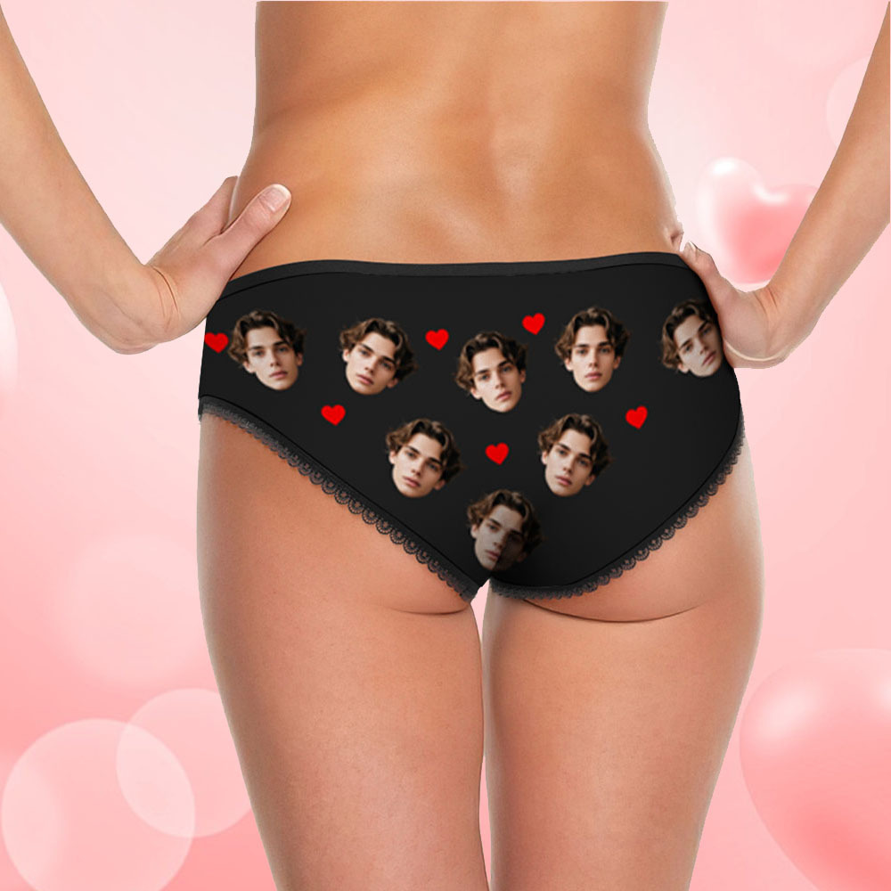 Custom Face Underwear Personalized Funny Panties Valentine's Day Gifts For Women - MyFaceSocksAU