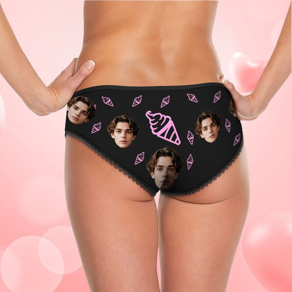 Custom Face Underwear Personalized Funny Panties Valentine's Day Gifts For Women - MyFaceSocksAU