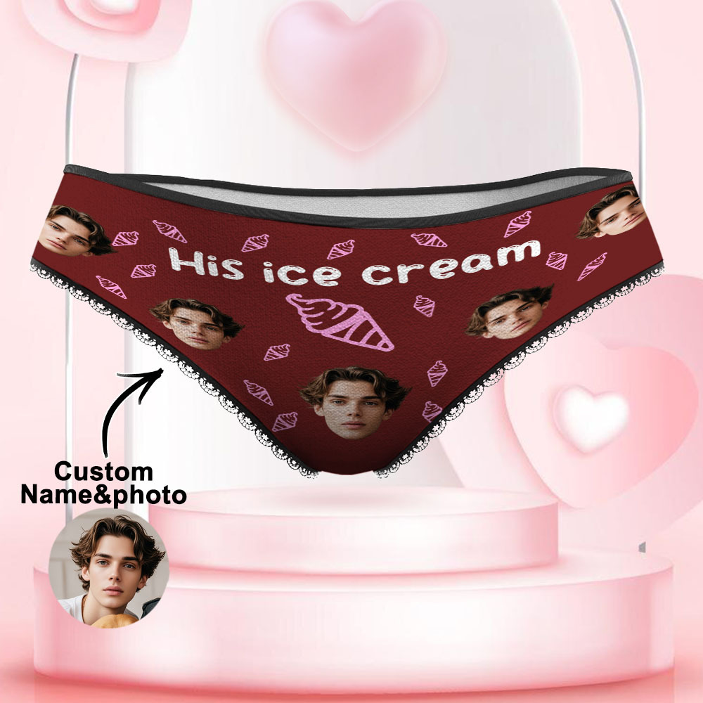 Custom Face Underwear Personalized Funny Panties Valentine's Day Gifts For Women - MyFaceSocksAU