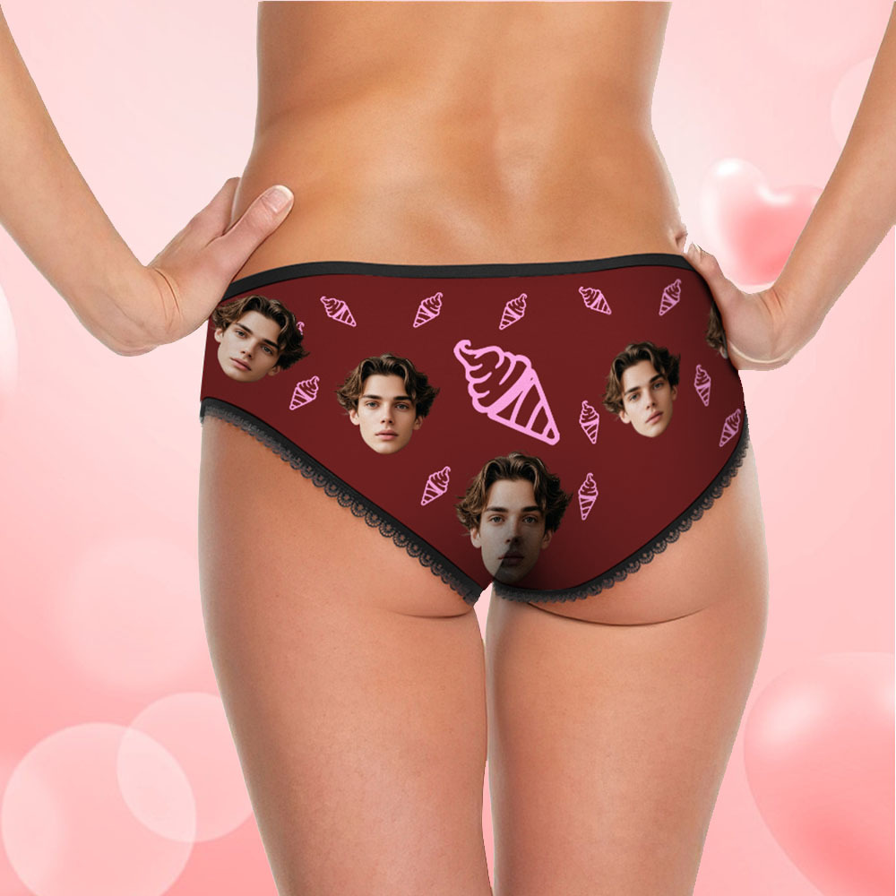 Custom Face Underwear Personalized Funny Panties Valentine's Day Gifts For Women - MyFaceSocksAU