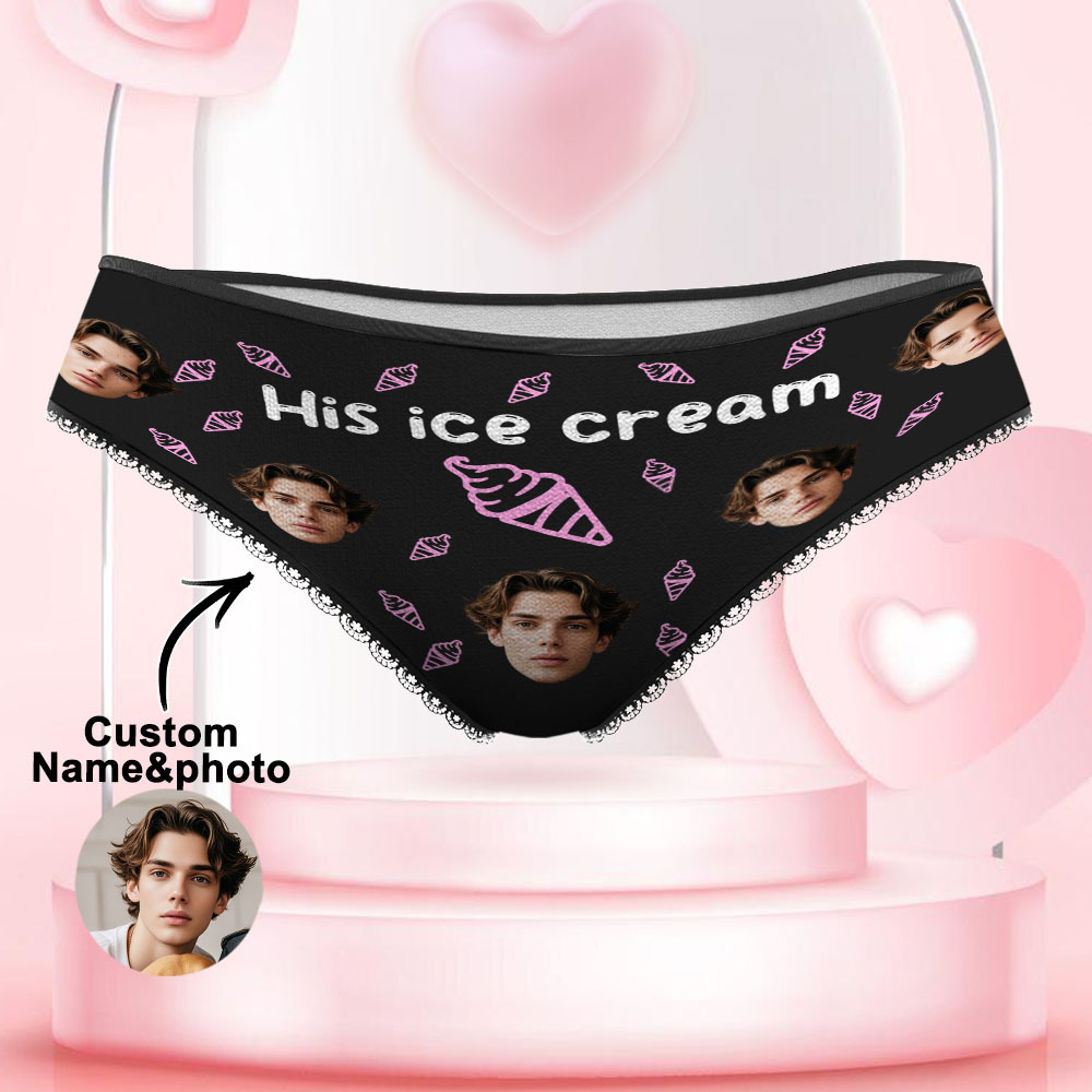 Custom Face Underwear Personalized Funny Panties Valentine's Day Gifts For Women - MyFaceSocksAU