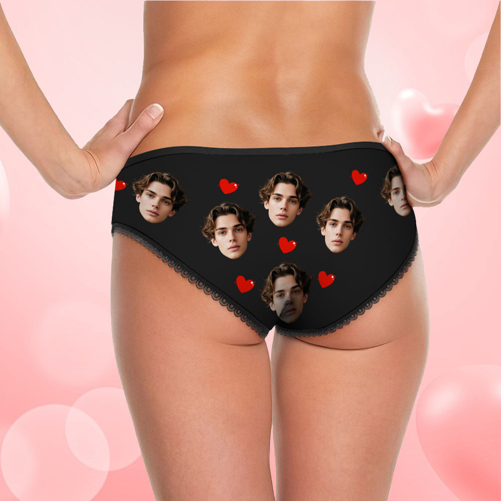 Custom Face Underwear Personalized Funny Panties Valentine's Day Gifts For Women - MyFaceSocksAU