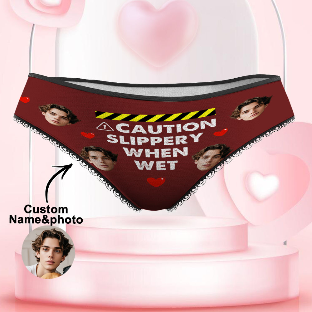 Custom Face Underwear Personalized Funny Panties Valentine's Day Gifts For Women - MyFaceSocksAU