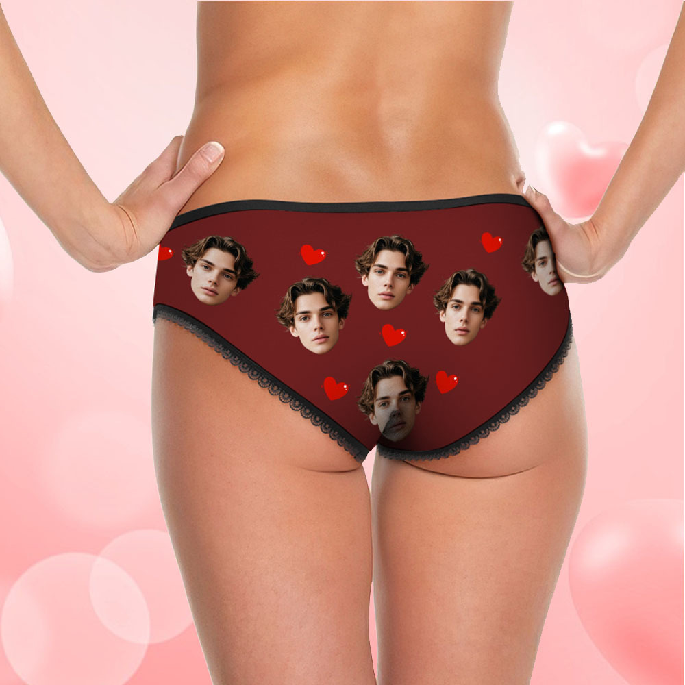 Custom Face Underwear Personalized Funny Panties Valentine's Day Gifts For Women - MyFaceSocksAU