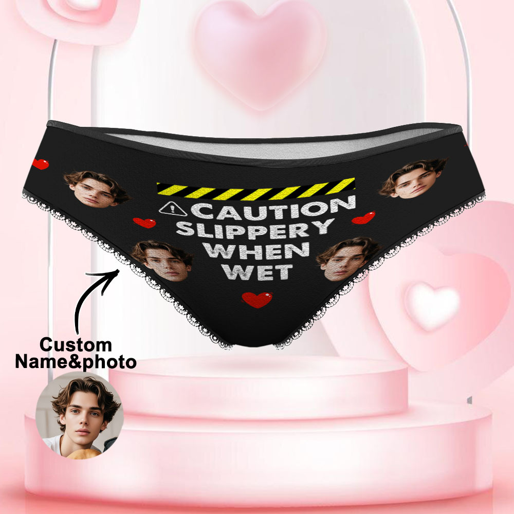 Custom Face Underwear Personalized Funny Panties Valentine's Day Gifts For Women - MyFaceSocksAU
