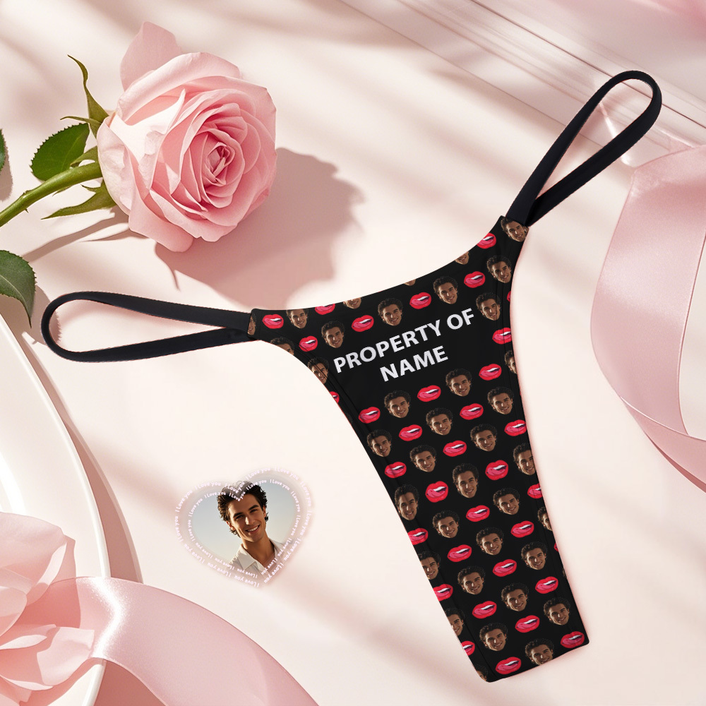 Custom Thongs Face Photo Panties Makes Me So Wet Underwear Briefs Valentine Gifts For Her - MyFaceSocksAU