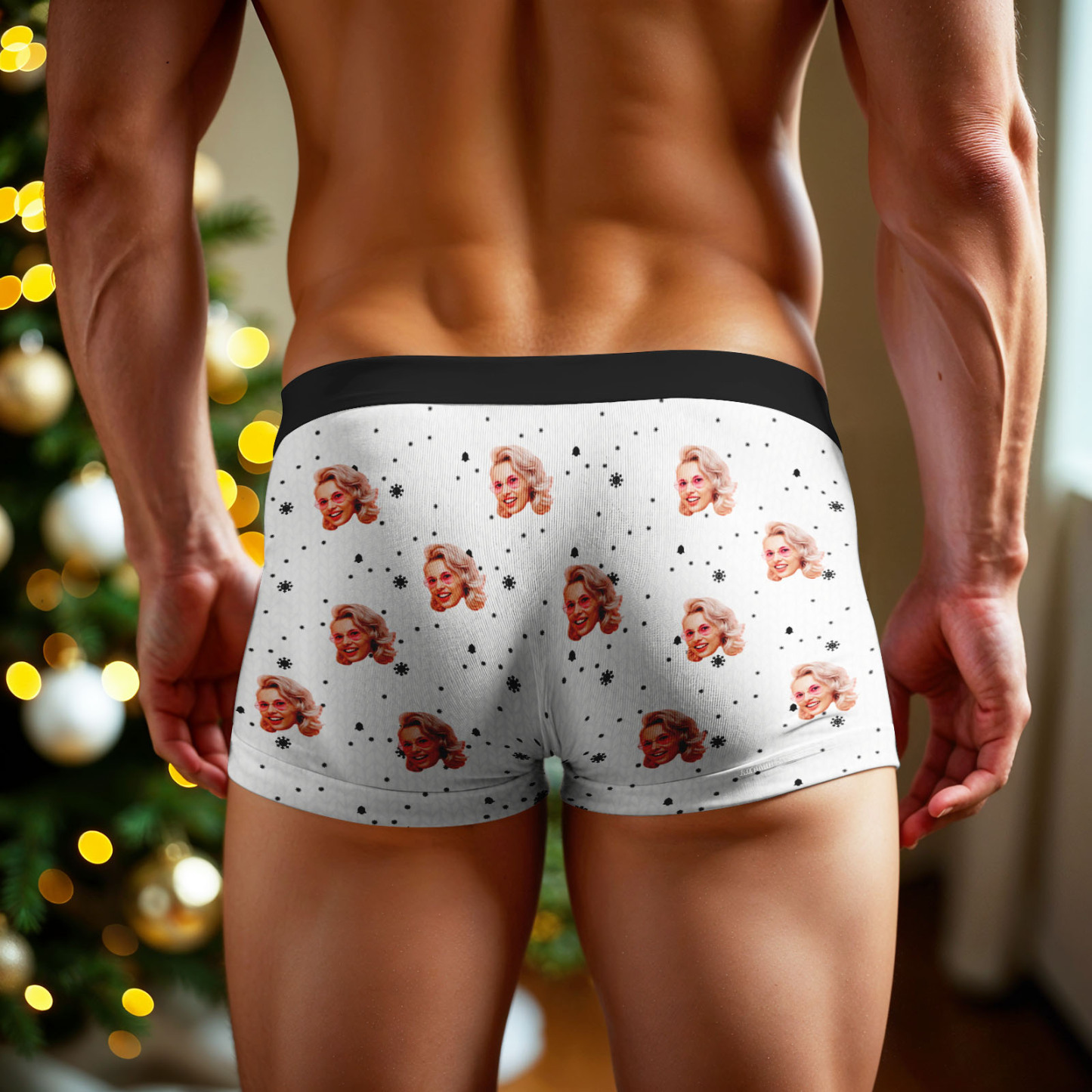 Personalized Face Boxer Men Underwear Christmas Gift Only Can Jingle My Bells Bananas Personalized Photo Funny Men Boxer Gift - MyFaceSocksAU